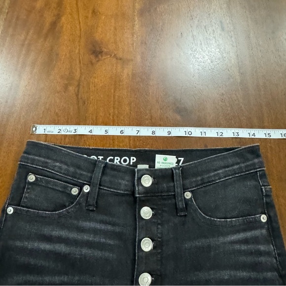 J. Crew 9" Demi-Boot Crop Jean in Charcoal Size 27 - Picture 10 of 12